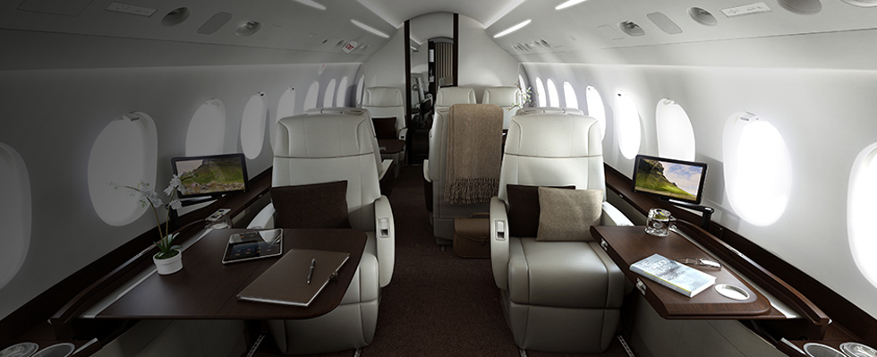 Inside one of our Luxury Private Jets